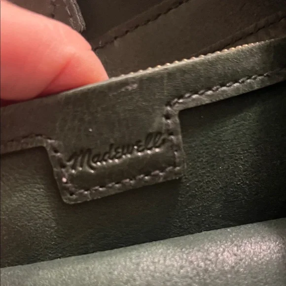 Madewell Dark Green Leather Shoulder Bag - Picture 2 of 4
